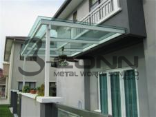 Mild Steel Glass Awning