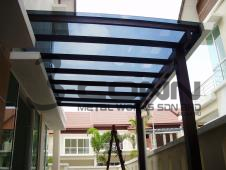 Mild Steel Glass Awning