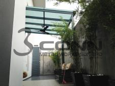 Mild Steel Glass Awning