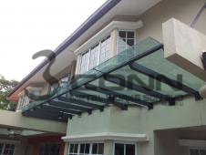 Mild Steel Glass Awning