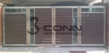 Stainless Steel Folding Main Gate