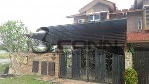 Mild Steel Awning with Polycarbonate Sheet