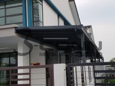 Mild Steel Awning with Aluminium Composite Panel