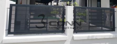 Mild Steel Fencing with Expanded Metal Design