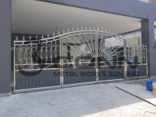 Stainless Steel Folding Main Gate