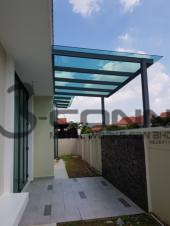 Mild Steel Awning c/w Laminated Glass