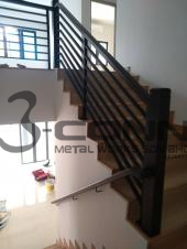 Mild Steel Staircase Railing with Powder Coated