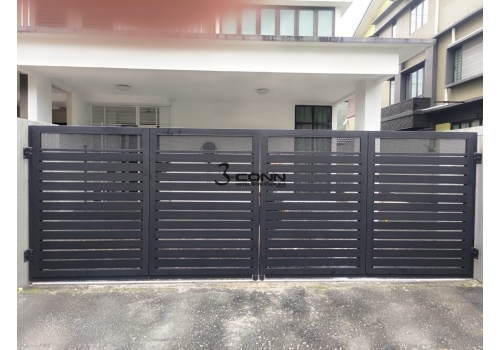 Mild Steel Folding Main Gate with Galvanized