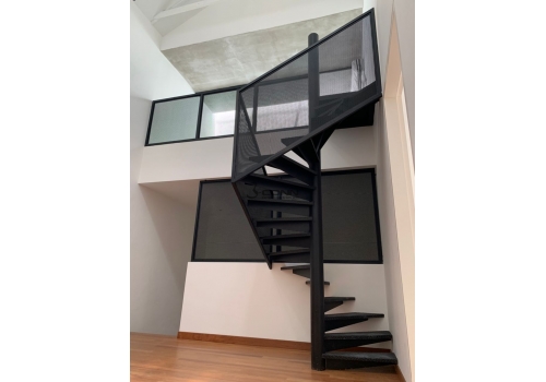 Mild Steel Spiral Staircase Mesh type with Expanded Metal