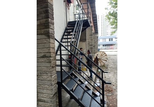 Mild Steel Emergency Staircase