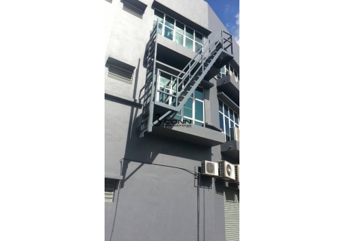 Mild Steel Emergency Staircase