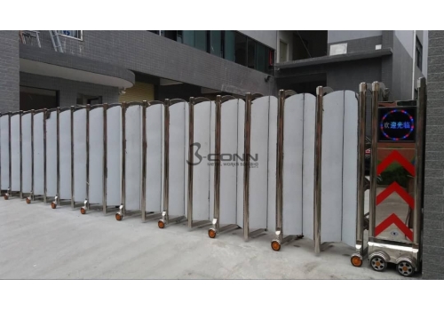 Motorized Stainless Steel 304 Retractable Gate with Full Cover Plate