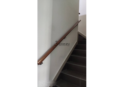 Wall Mounted Railing with Wooden Nyatoh