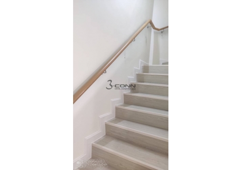 Wall Mounted Railing with Wooden Nyatoh