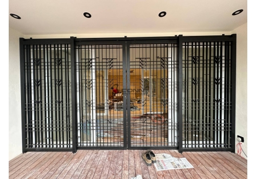 Mild Steel Sliding Door Grille