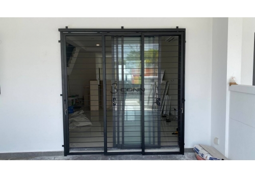 Mild Steel Sliding Door Grille