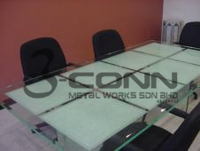 Frosted With Grid Cut