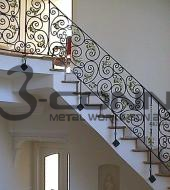 Wrought Iron Handrail Staircase