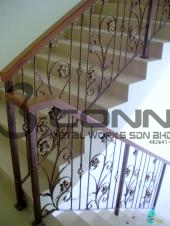 Wrought Iron Handrail Staircase