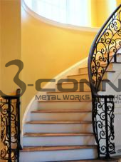 Wrought Iron Handrail Staircase