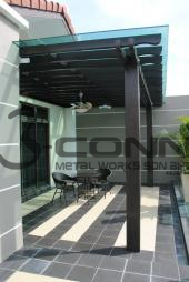 Pergola Awning with Glass
