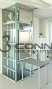 Glass Panel Dumb Waiter Lift