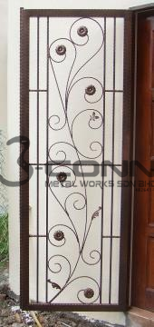 Wrought Iron Door Grille