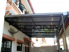 Mild Steel Awning with Polycarbonate Sheet