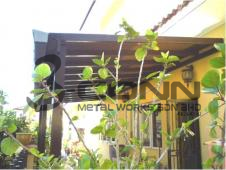 Pergola Awning with Polycarbonate Sheet