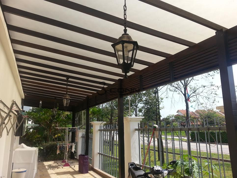 Pergola with 3mm Polycarbonate Sheet